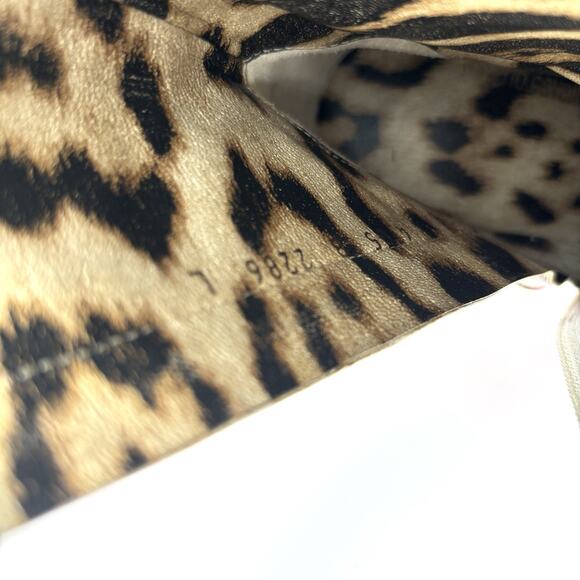 Roberto Cavalli Pink Patchwork Floral Print Pointed Toe Heeled Boots 38 - Picture 8 of 9